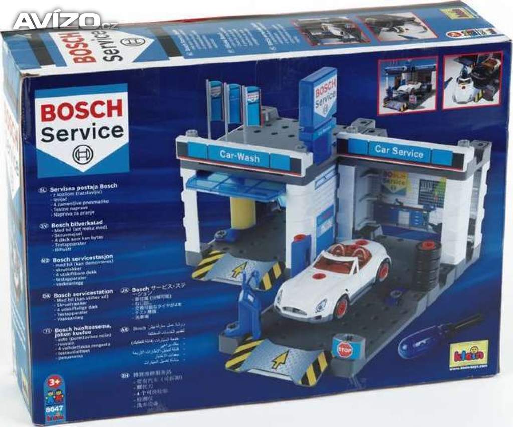 Servisní stanice Bosch s myčkou a autoservisem - nové, nepoužité