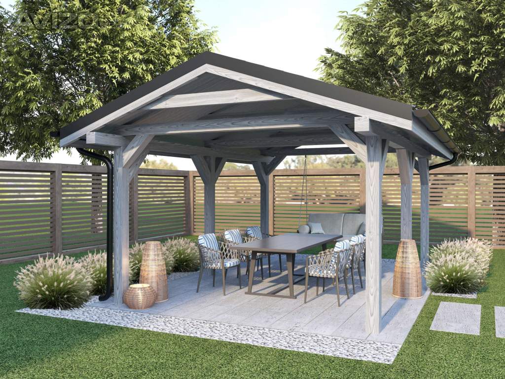 CM 401 Dřevěný přístřešek na pergolu 20 m2