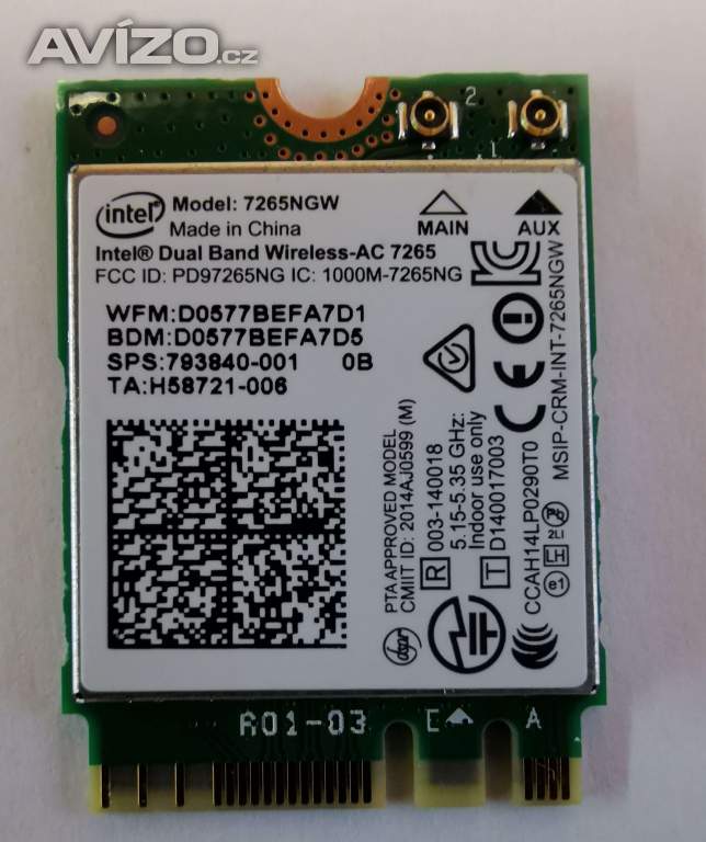 Wifi karta Intel do notebooku