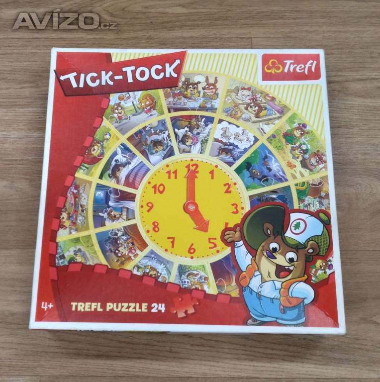 Tick tock puzzle Hodiny  - 24 dílů
