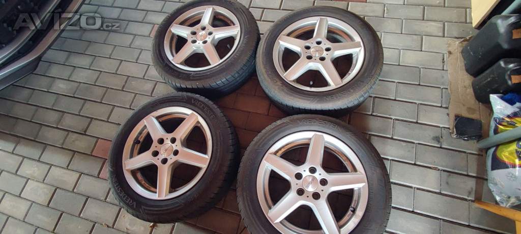 alu hliniková kola 4 kusy 185/60/15 letní pneu