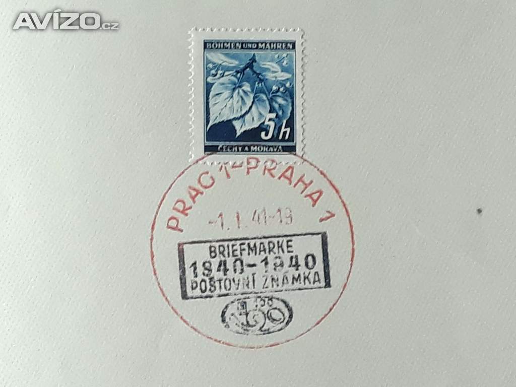 Výstava Poštovní známka 1941 - pamětní list 