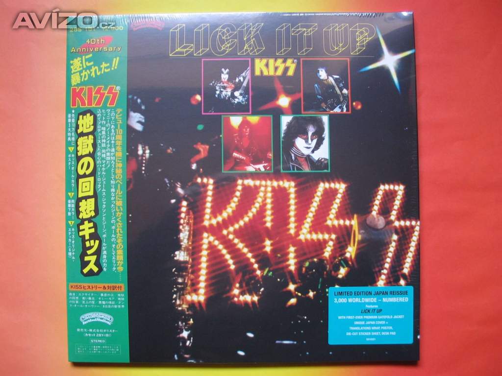 LP vinyl = KISS - Lick It Up (Japan Limit Reissue). DORUČENÍ ZDARMA.