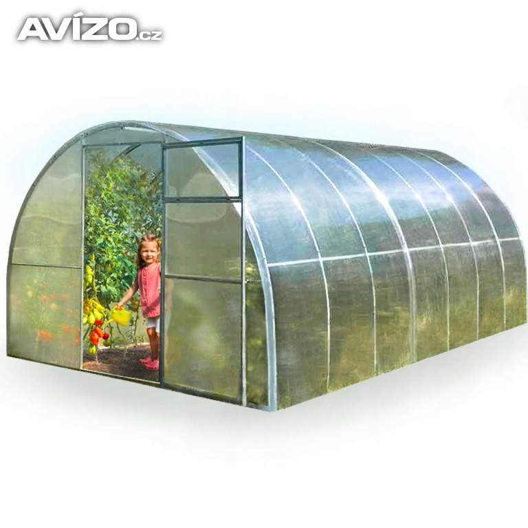 Zahradní skleník 3x6m, polykarbonát 20x40 6mm