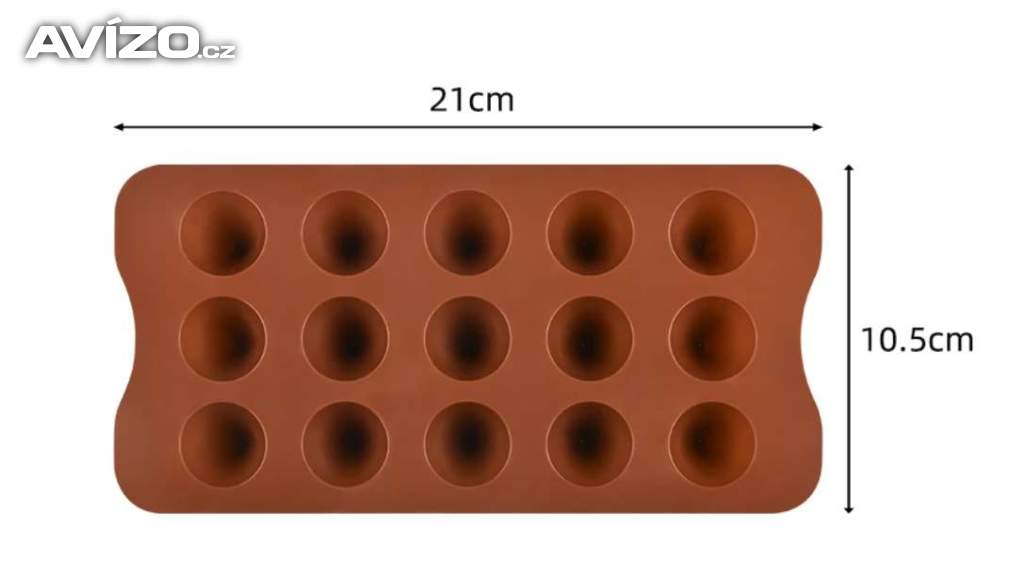  Silikonové formy na pečení na čokoládu 
