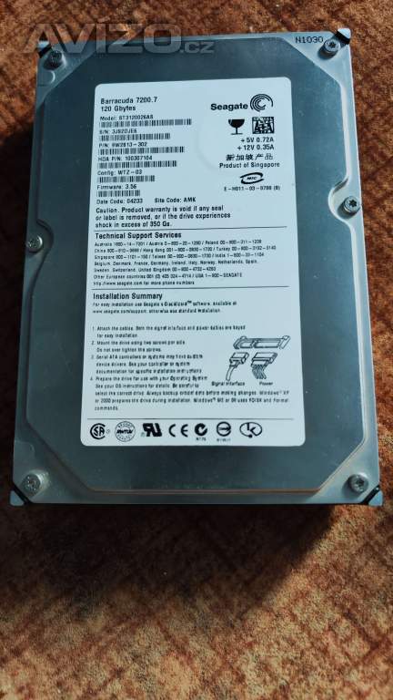 HDD 120 GB SEAGATE BARRACUDA