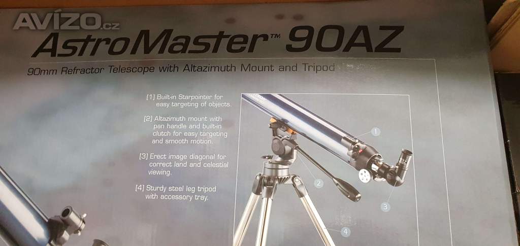 Hvězdářský dalekohled AstroMaster 90AZ