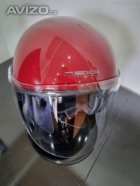 Otevřená helma na motorku Nexx X70 Plain Burgundy S |PC:4790Kč