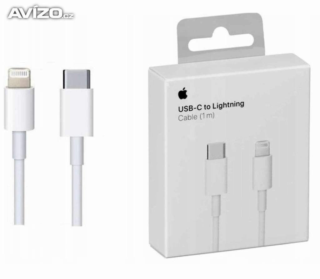 NOVÝ !! KABEL IPHONE APPLE USB-C LIGHTNING 1M 