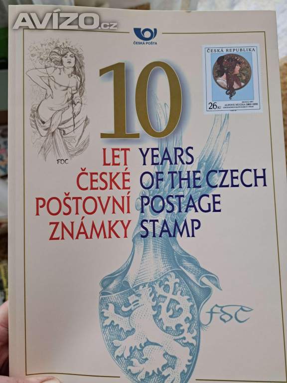 10 let České poštovní známky 