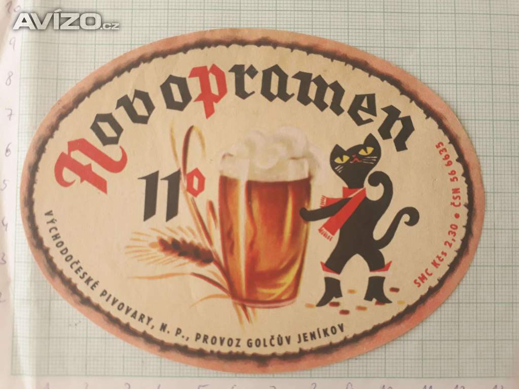  Novopramen 11 - Golčův Jeníkov - pivní etiketa 