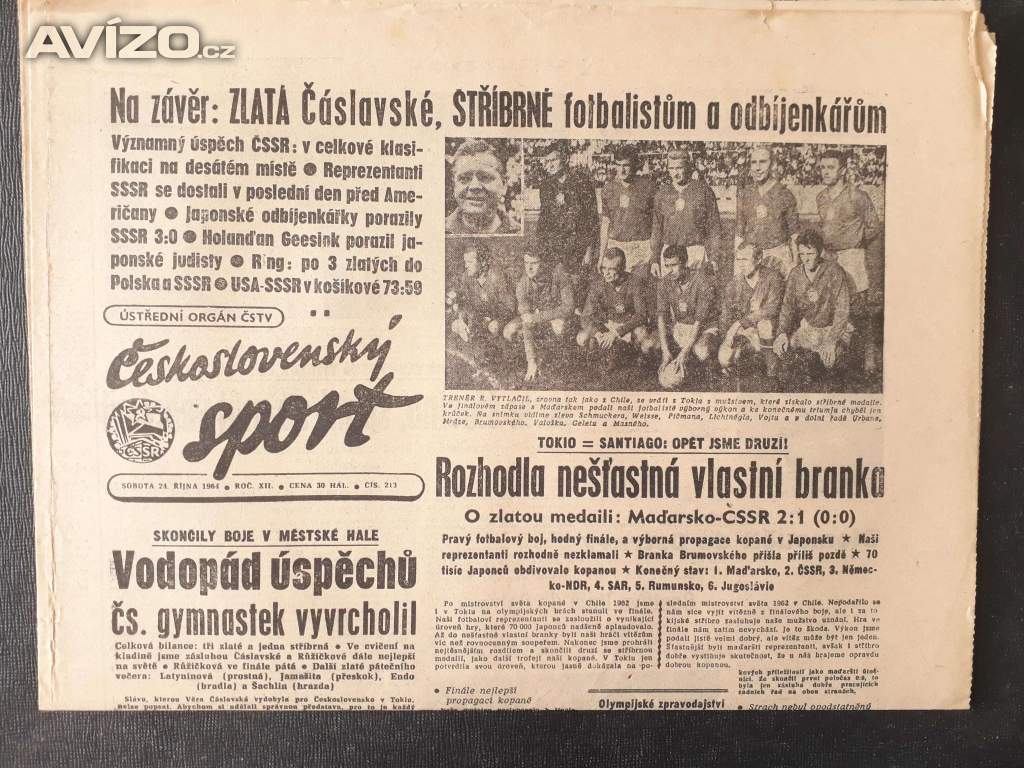  Československý sport 24. 10. 1964 