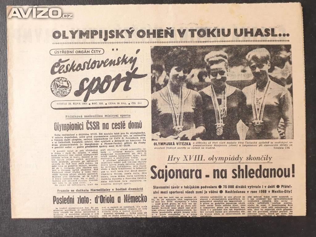 Československý sport 25. 10. 1964