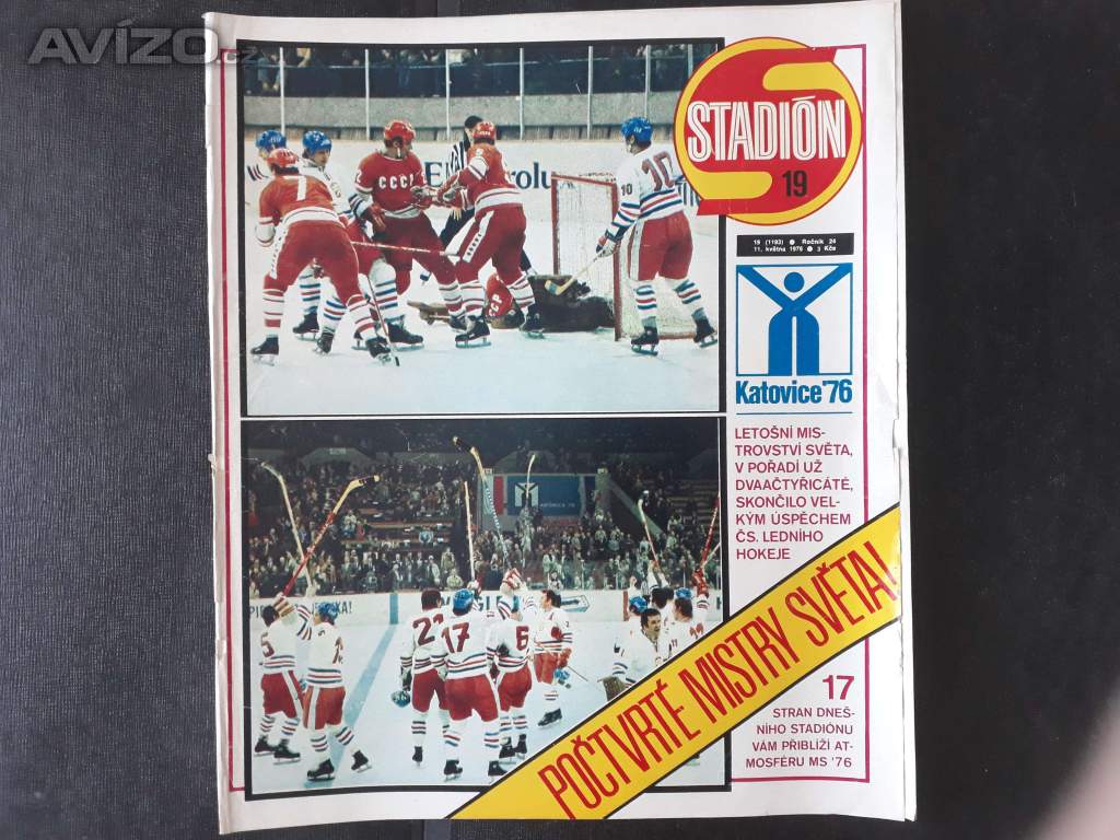Stadión 11. 5. 1976 - starý časopis 