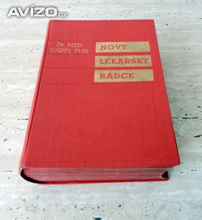 Starožitná lékařská kniha ze 20. let Nový lékařský rádce