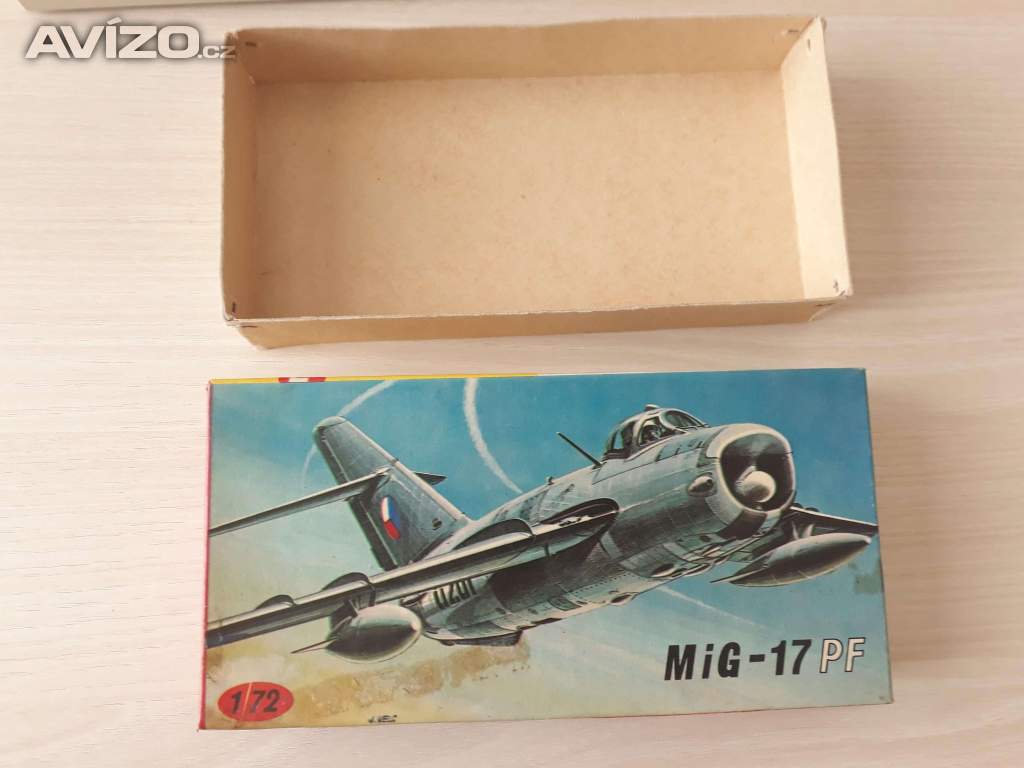 MiG-17 PF KoPro - prázdná krabička ze stavebnice modelu 