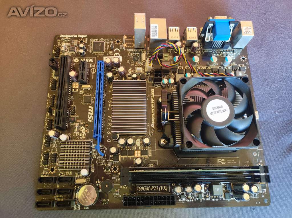 MSI 760GM-P23 (FX) + AMD X2 3,20GHz + 4 GB