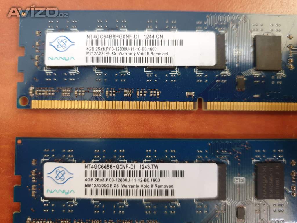 Paměti do PC Nanya 2x4GB DDR3 1600MHz