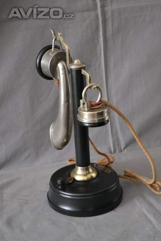 Velmi starý francouzsky Telefon Zač. 20.st., převzetí Lučina u Žerm.přehrady