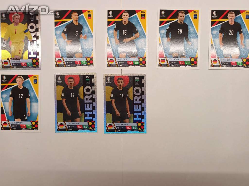 Foto inzerátu Fotbalové karty Topps Match Attax - EURO 2024