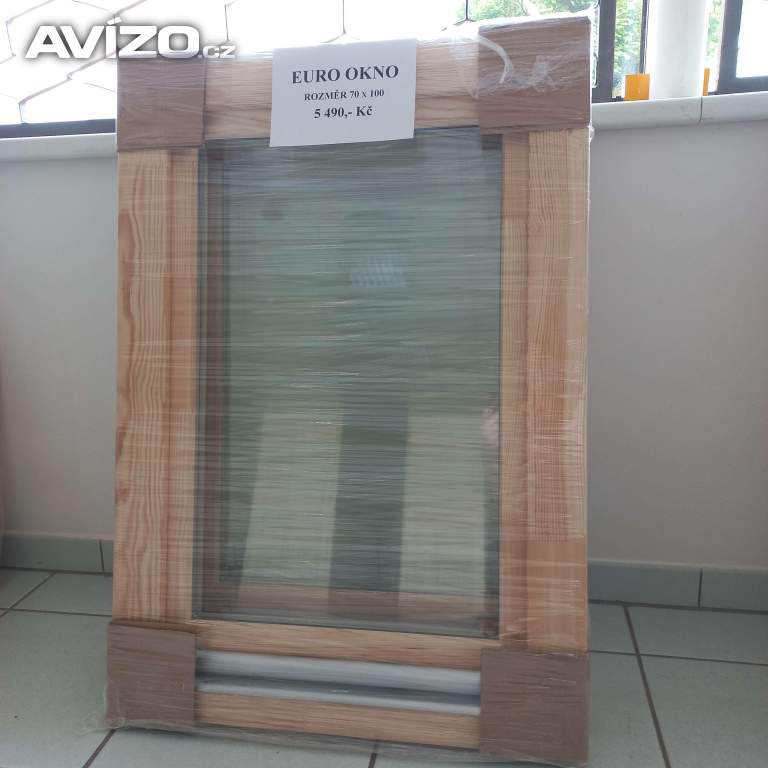Dřevěné EURO okno 70x100 cm