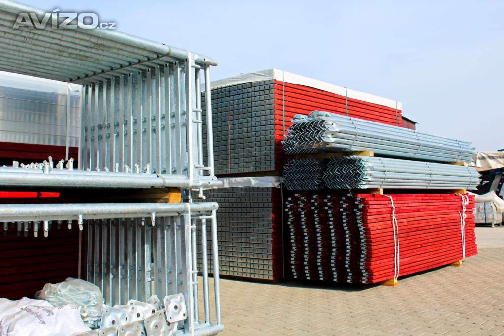 Nový 390m2 rámové fasádní lešení/zeptat se na aktuální cenu