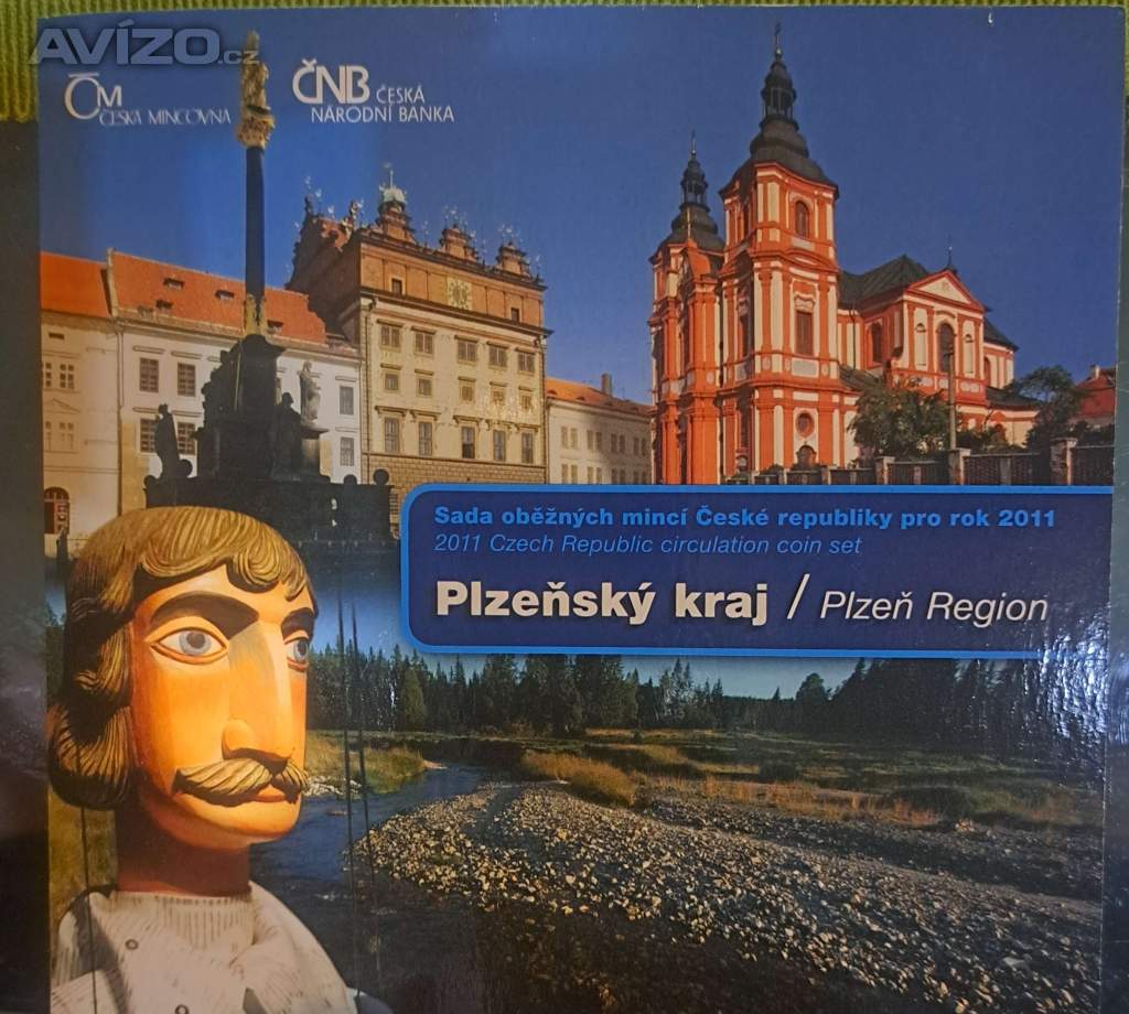 Sada oběžných mincí 2011 - ČR - Plzeňský kraj - ČNB