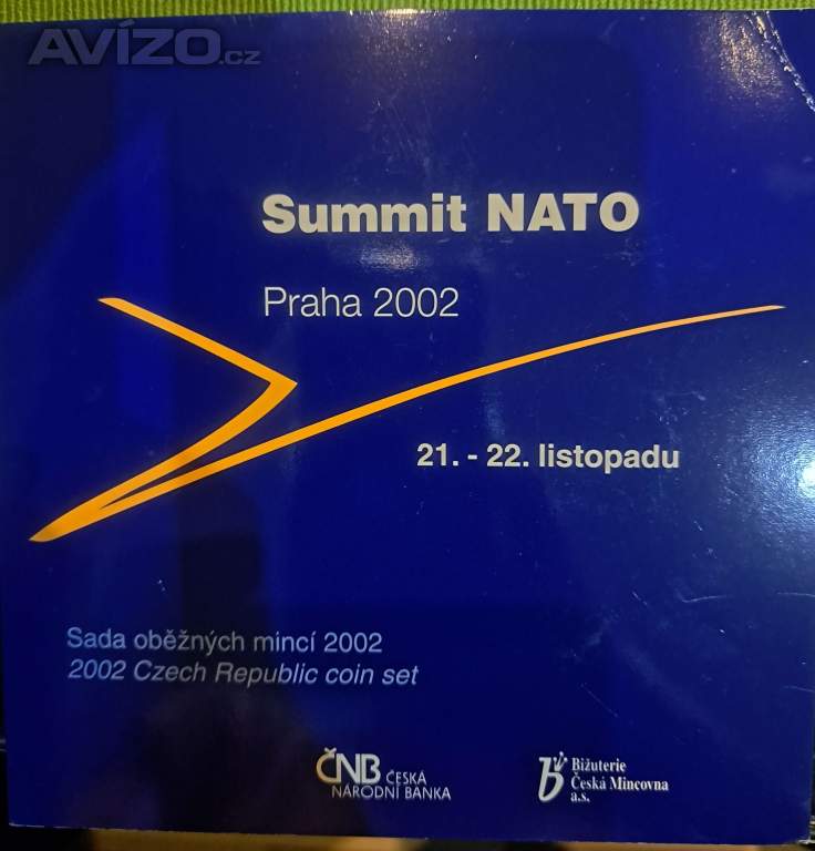 Sada oběžných mincí ČR 2002 Summit Nato