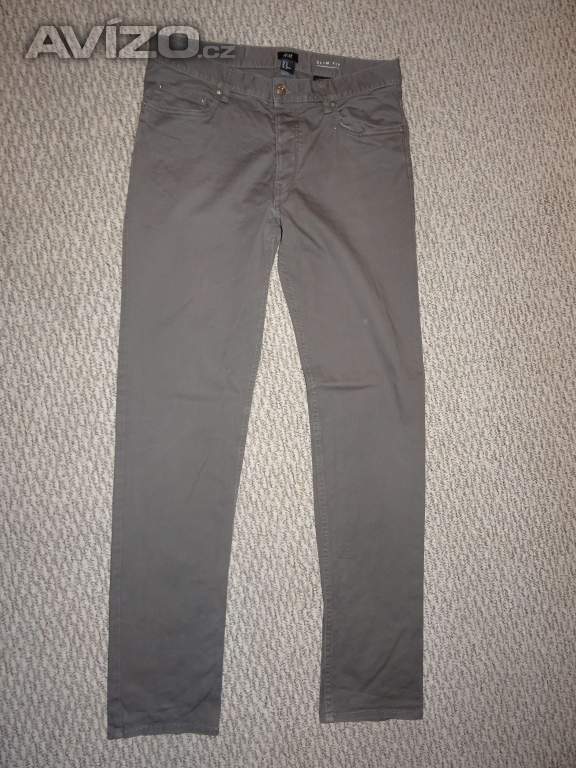 Šedé kalhoty H&M vel. 31