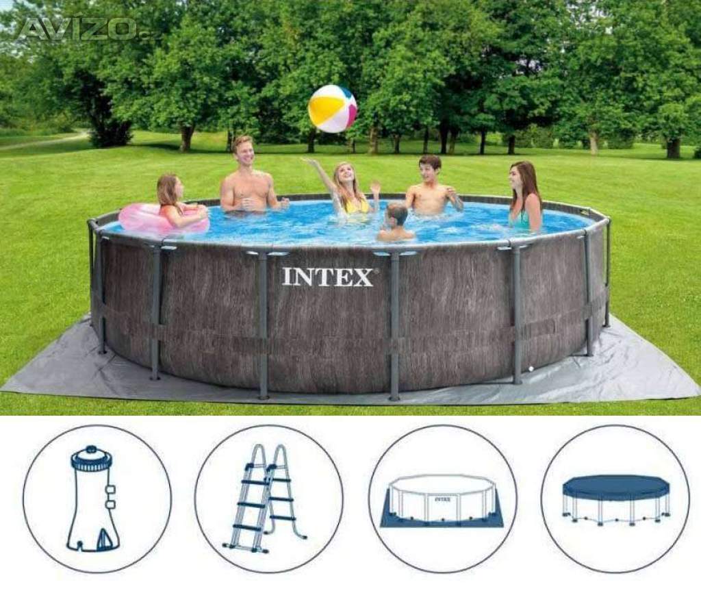 Intex Bazénový set Prism Frame 457 x 122 cm + příslušenství - nový