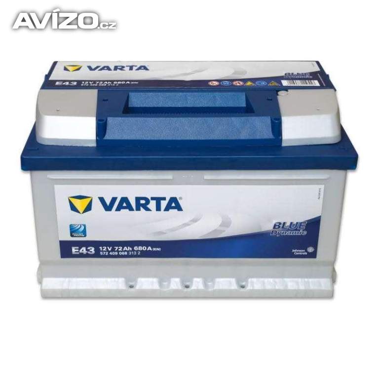 Autobaterie Varta E43 72 Ah 680A