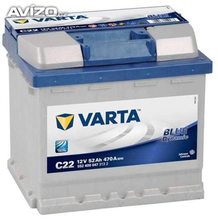 Autobaterie Varta C22 52 Ah 470A