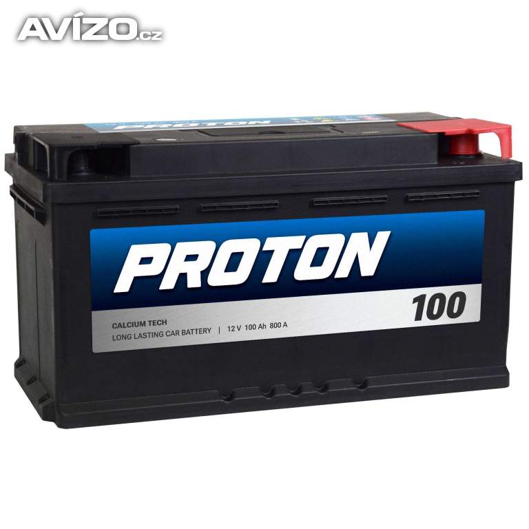 Nová autobaterie Proton 100 Ah 720A ZÁRUKA 24 měsíců