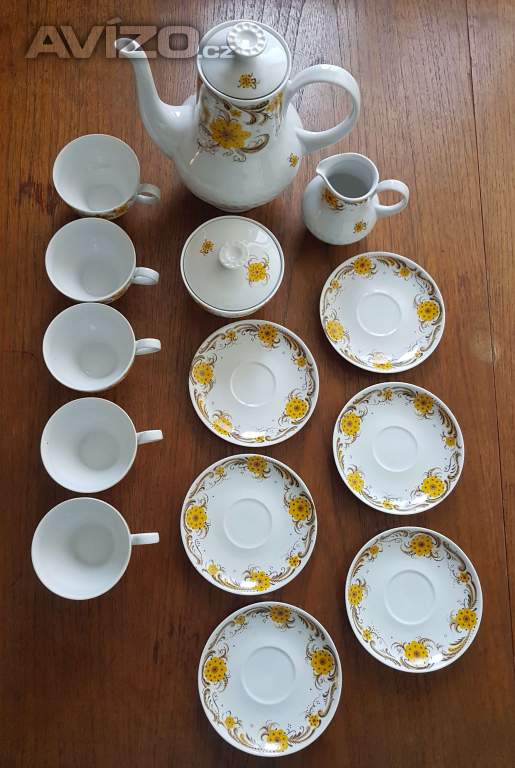 Retro - Porcelánový servis - kávový /čajový značený - KAHLA.