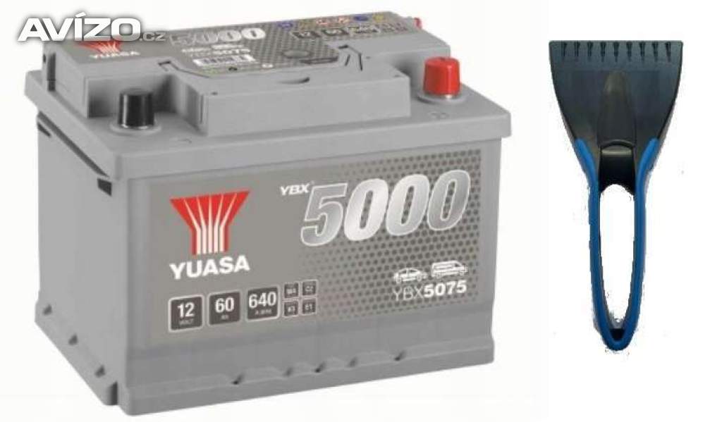 Autobaterie YUASA YBX5075 60Ah 640A