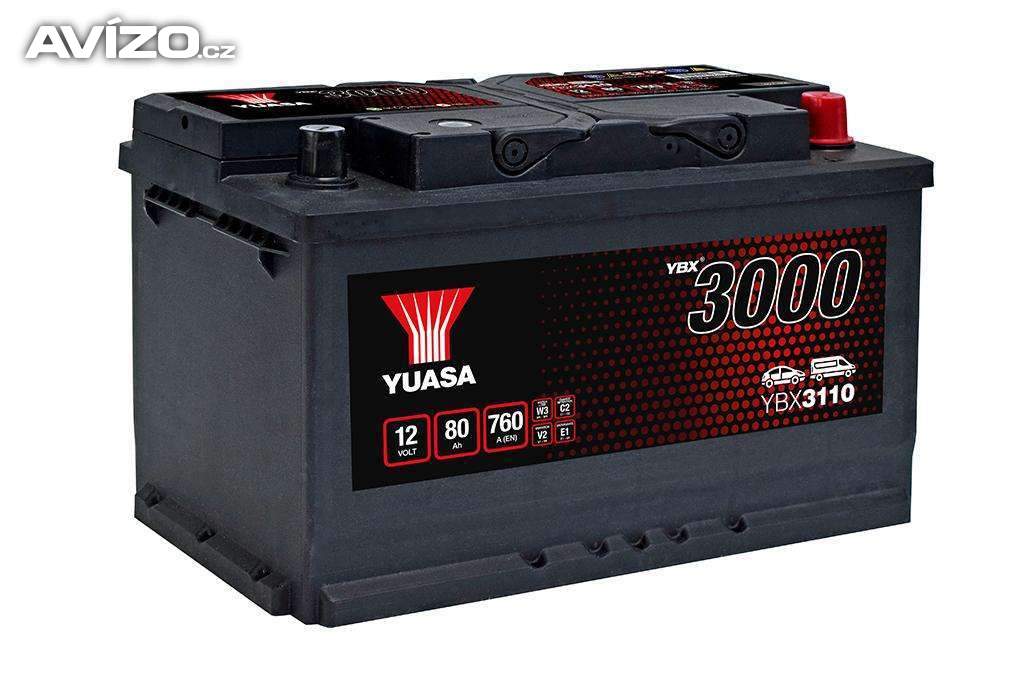 Autobaterie YUASA YBX3110 80Ah 760A