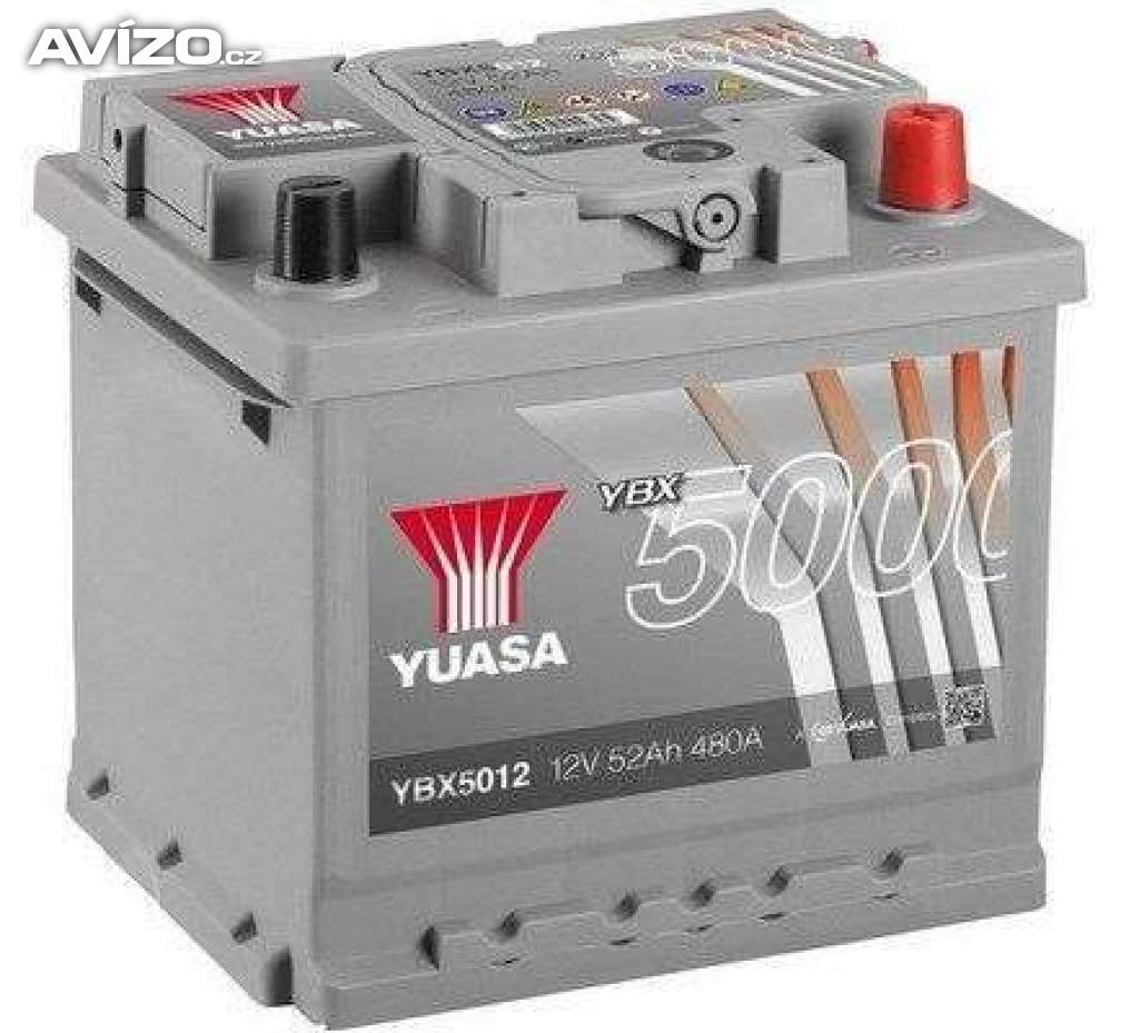 Autobaterie YUASA YBX5012 54Ah 500A