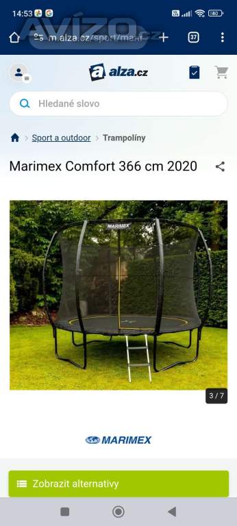 Trampolína Marimex Comfort 366 cm !!!