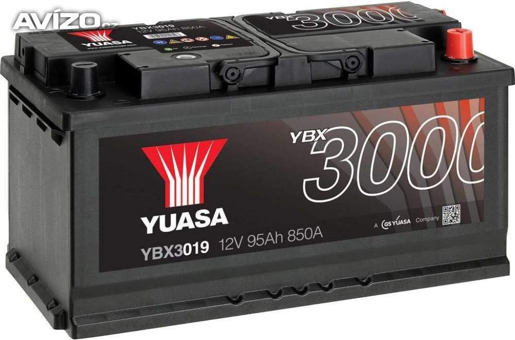 Autobaterie YUASA 95Ah 850A YBX3019