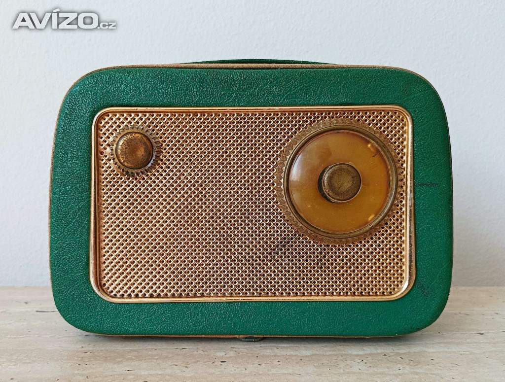 První československé tranzistorové rádio T58/T2800 z roku 1958, funkční