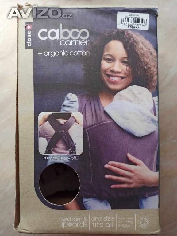 Caboo+organic je ergonomické nosítko/šátek pro nošení od 3,5