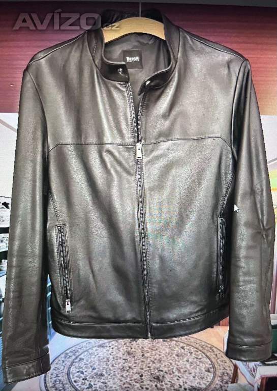 Kožená bunda Hugo Boss.