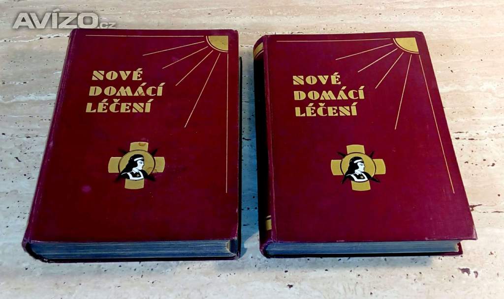 Starožitné lékařské knihy Nové domácí léčení z roku 1920, krásný stav