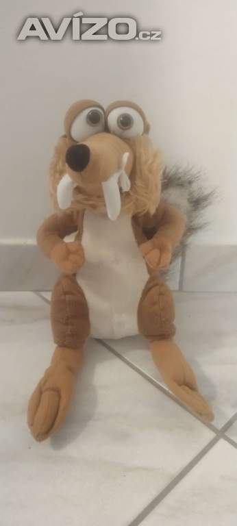 Smějící se Scrat z Doby ledové.