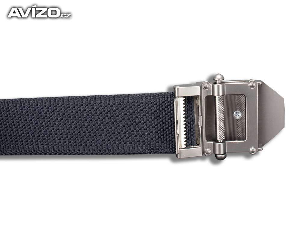 Opasek Český lev 4 cm nastavitelný - černý
