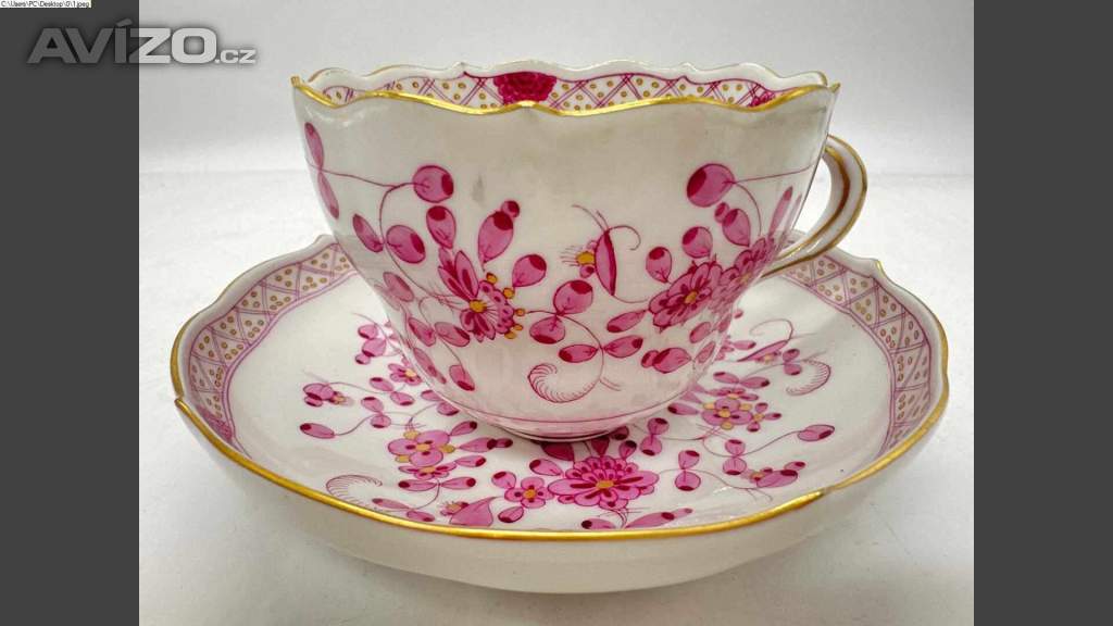Míšeň, porcelánové šapo 1 