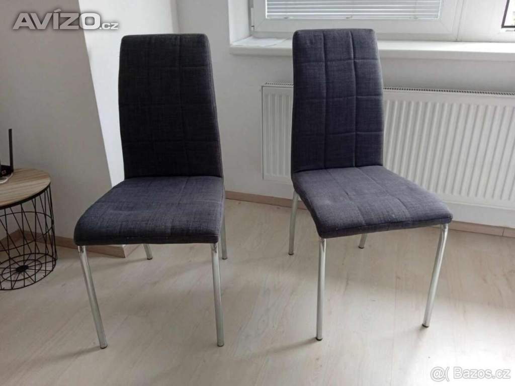 Moderní jídelní židle - 2 kusy