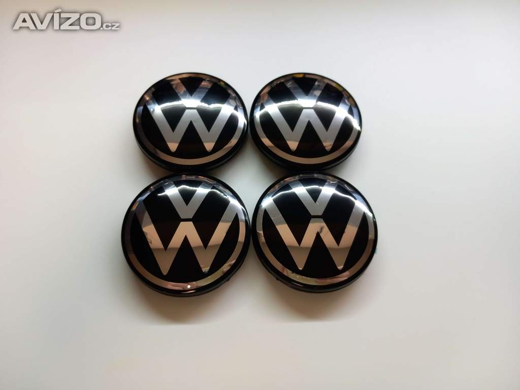 Středové krytky Vw, 56x52mm, Nové Logo 2