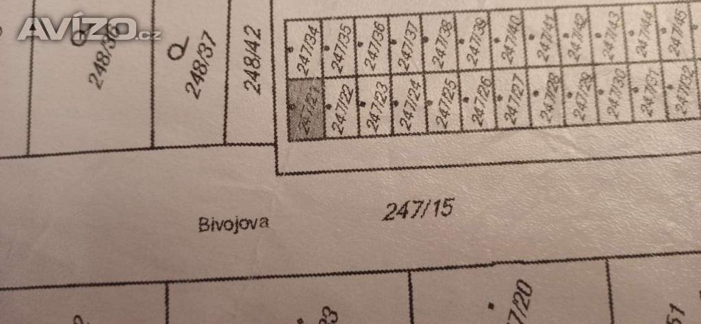 Garáž radová, krajní Vítkovice ul. Bivojova Chodská, prodej