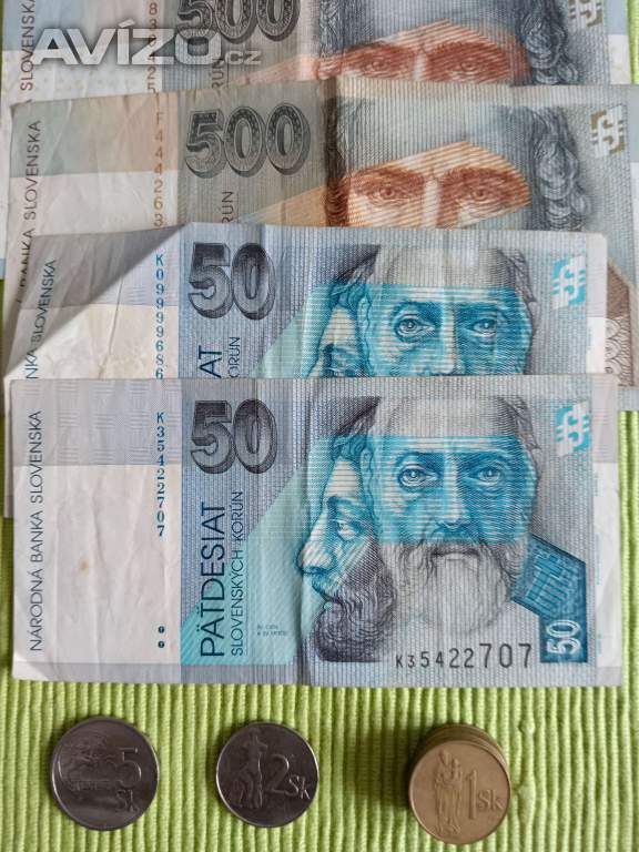 Bankovky a mince SK